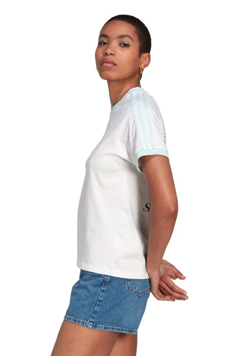 Camiseta Adidas Graphic Branco/Azul - NewSkull