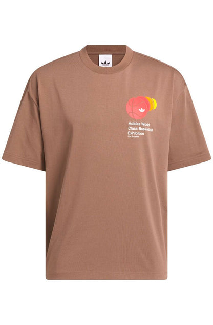 Camiseta Adidas Graphic World Class Q3 Marrom - NewSkull