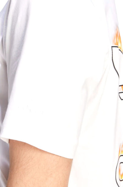 Camiseta Adidas Graphics Fire Trefoil Branco - NewSkull