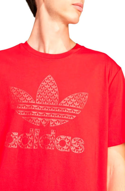 Camiseta Adidas Graphics Monogram Vermelho - NewSkull