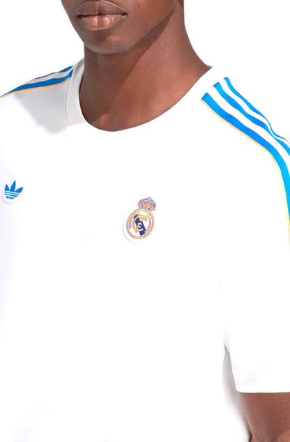 Camiseta Adidas Icon Real Madrid Branco/Azul - NewSkull