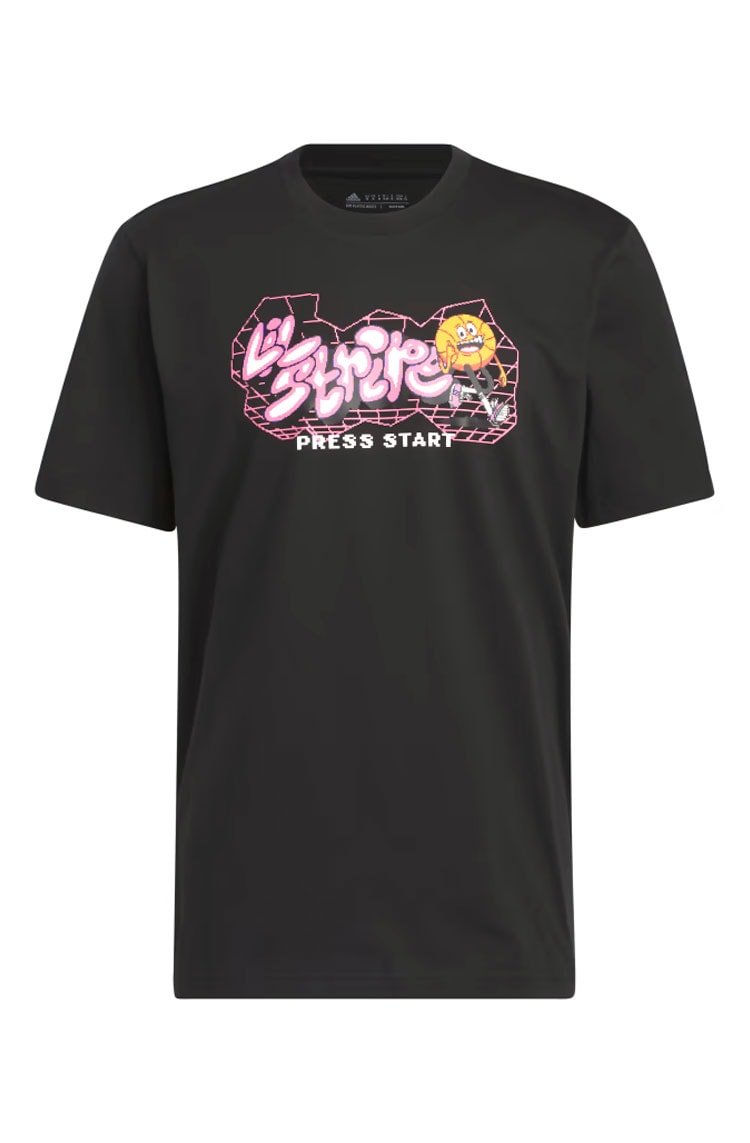 Camiseta Adidas Lil' Stripe Metaverse Gaming Preto - NewSkull
