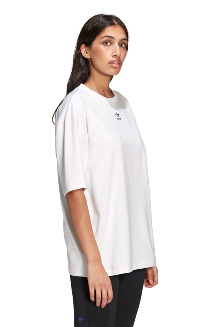 Camiseta Adidas Loungewear Adicolor Essentials Branco/Preto - NewSkull