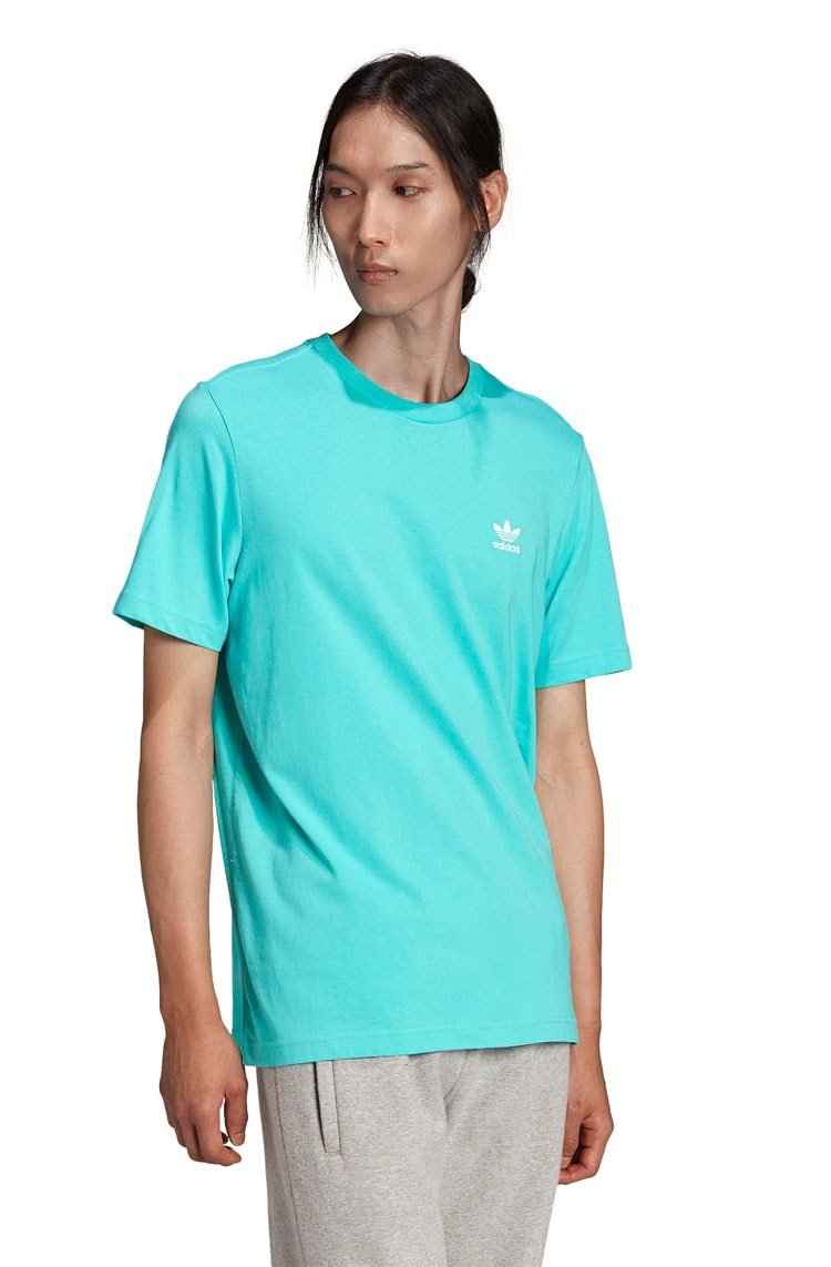 Camiseta Adidas Loungewear Adicolor Essentials Trefoil Verde Menta/Branco - NewSkull