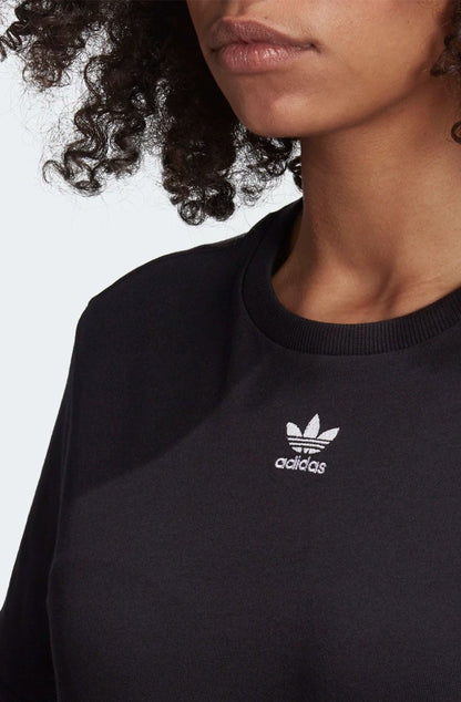 Camiseta ADIDAS Mini Trefoil Feminina Preto/Branco - NewSkull