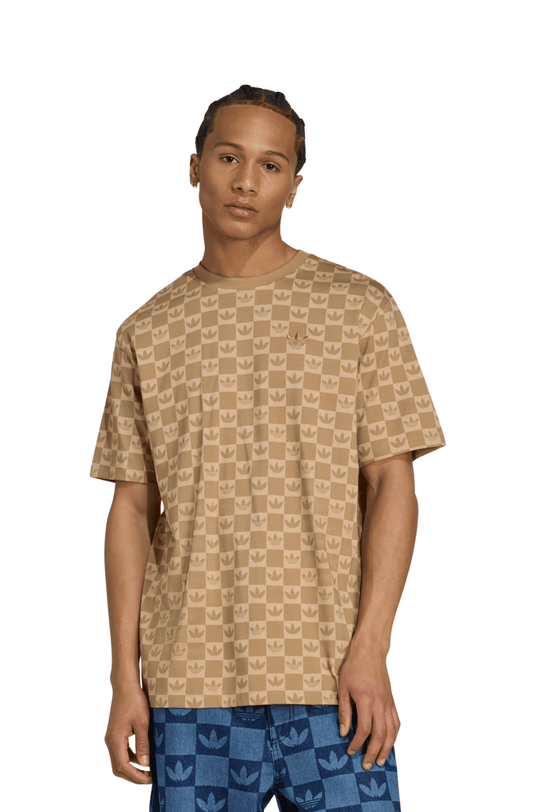 Camiseta Adidas Monogram Marrom - NewSkull