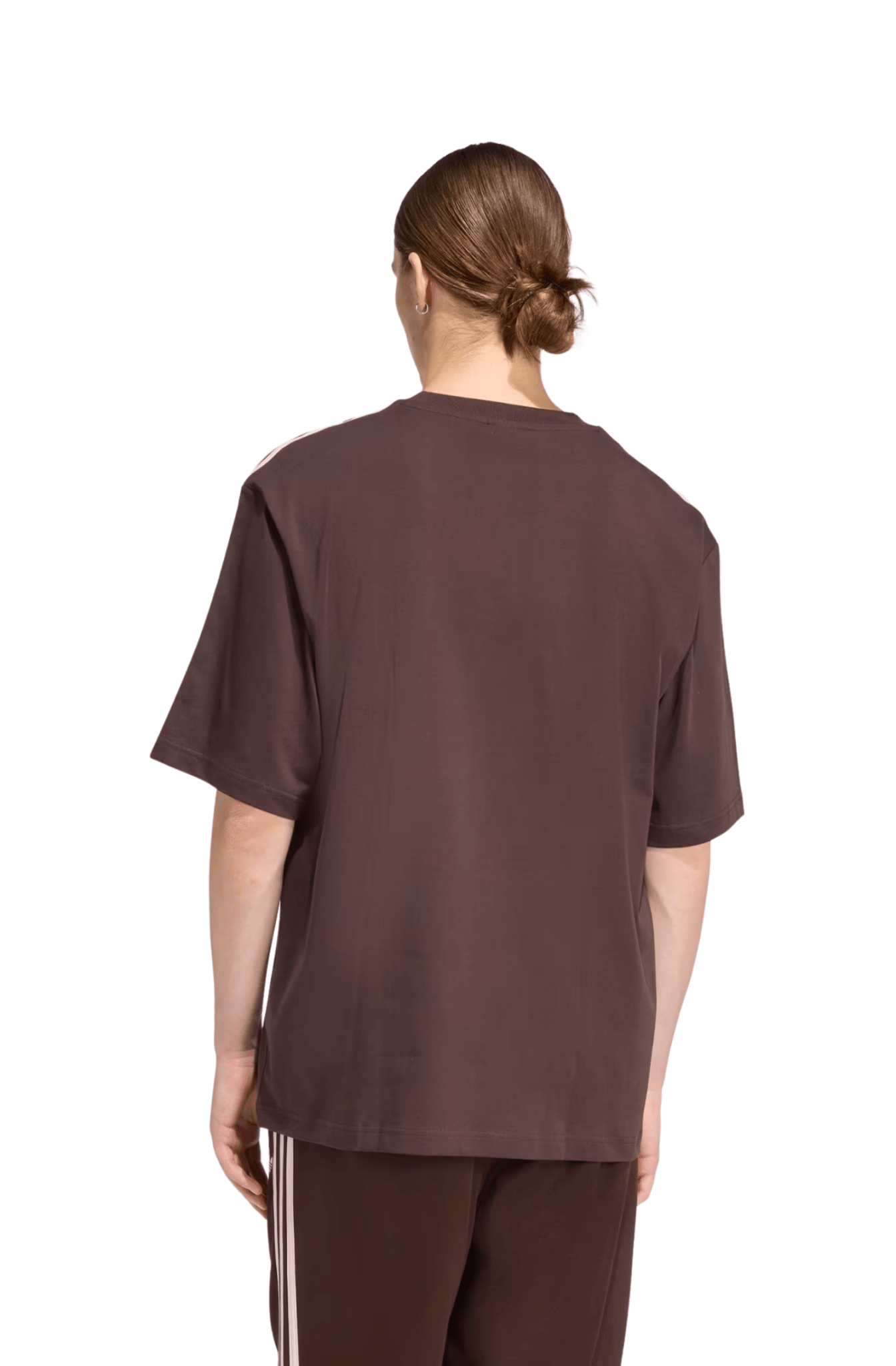 Camiseta Adidas Oversized Adicolor 3 - stripes Marrom - NewSkull