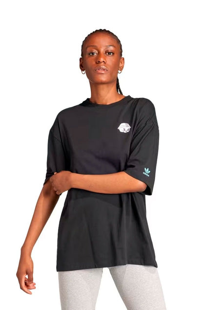 Camiseta Adidas Oversized Graphic Bunny Preto - NewSkull