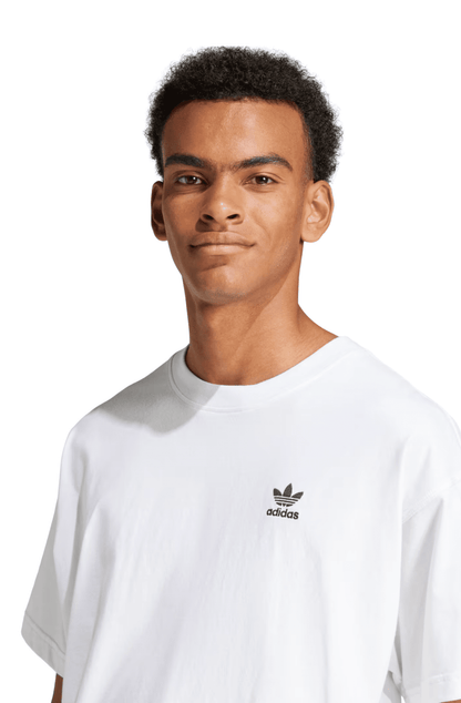 Camiseta Adidas Oversized Trefoil Essentials Branco/Preto - NewSkull