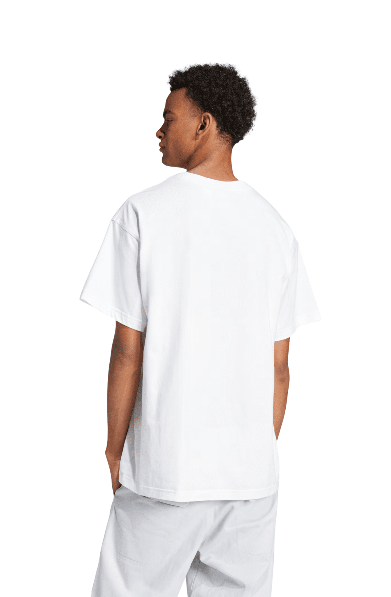 Camiseta Adidas Oversized Trefoil Essentials Branco/Preto - NewSkull