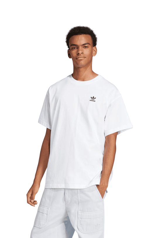 Camiseta Adidas Oversized Trefoil Essentials Branco/Preto - NewSkull