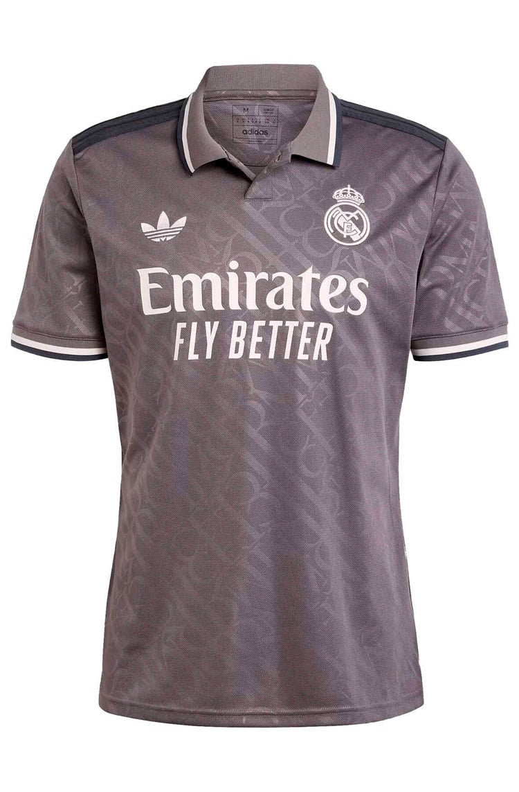 Camiseta Adidas Real Madrid III 24/25 Cinza/Branco - NewSkull