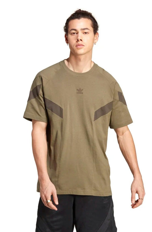 Camiseta Adidas Rekive Verde Escuro/Marrom - NewSkull