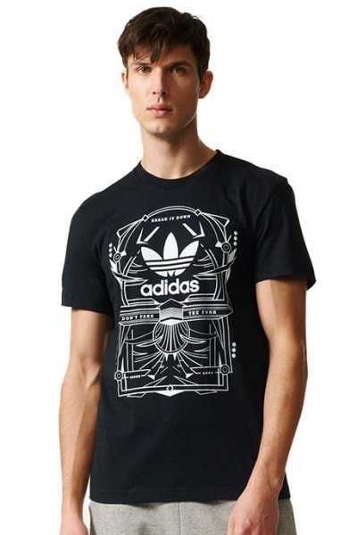Camiseta Adidas Retangle 3 Preta - NewSkull