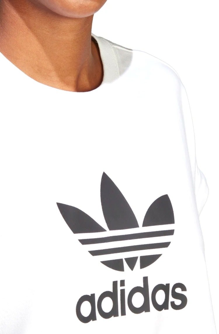Camiseta Adidas Short Adicolor Classics Trefoil Branco/Preto - NewSkull