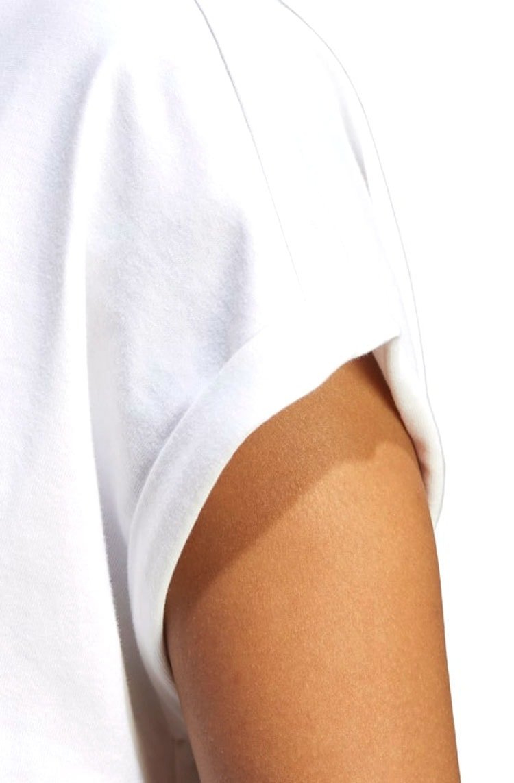 Camiseta Adidas Short Adicolor Classics Trefoil Branco/Preto - NewSkull