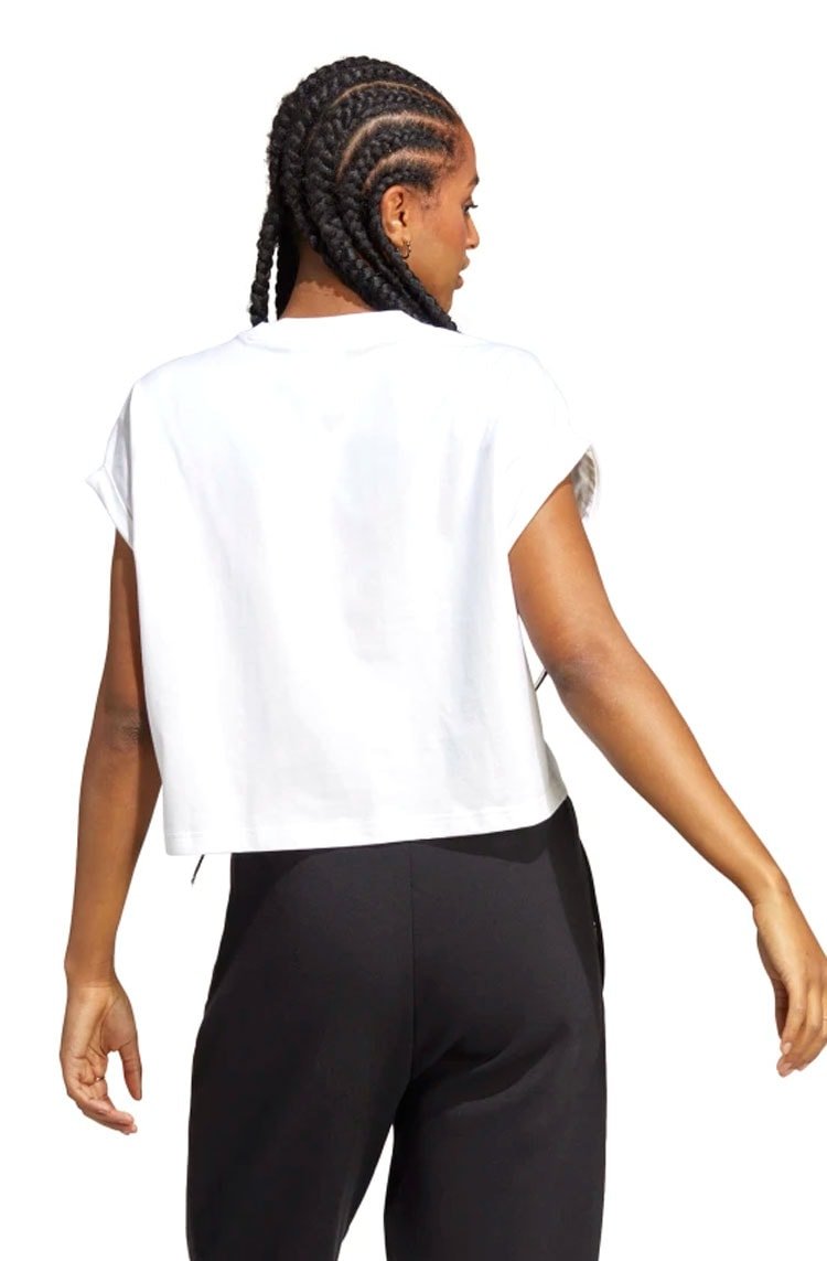 Camiseta Adidas Short Adicolor Classics Trefoil Branco/Preto - NewSkull