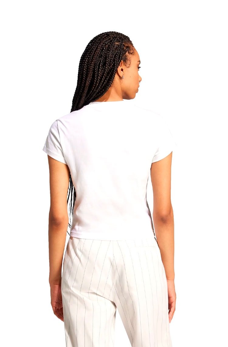 Camiseta Adidas Slim Essentials Branco - NewSkull