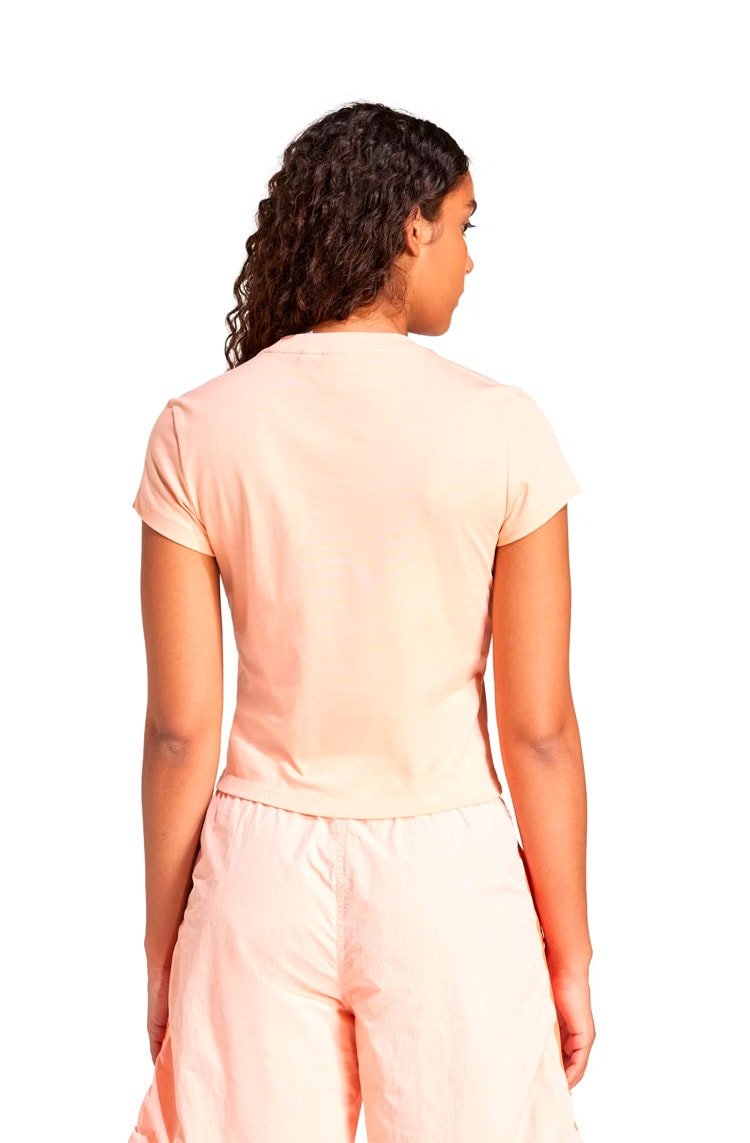 Camiseta Adidas Slim Essentials Rosa Claro - NewSkull