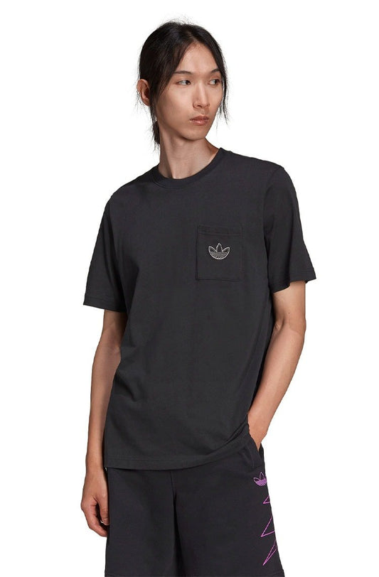Camiseta Adidas Sprt Pocket Preto/Cinza - NewSkull