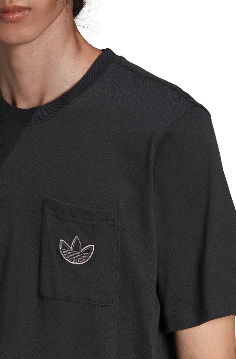 Camiseta Adidas Sprt Pocket Preto/Cinza - NewSkull