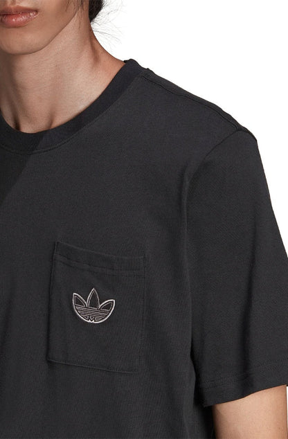 Camiseta Adidas Sprt Pocket Preto/Cinza - NewSkull