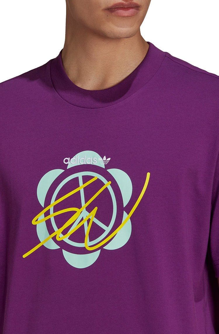 Camiseta Adidas Superturf Adventure x Sean Wotherspoon Roxa/Amarela - NewSkull