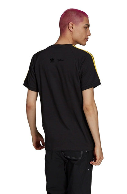Camiseta Adidas The Simpsons 3 - Stripes Preta/Amarela - NewSkull