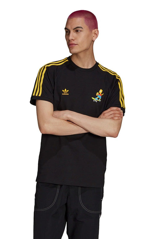 Camiseta Adidas The Simpsons 3 - Stripes Preta/Amarela - NewSkull