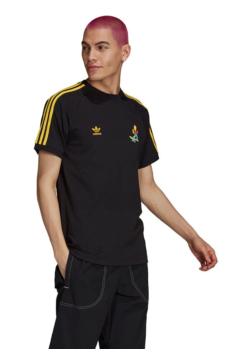 Camiseta Adidas The Simpsons 3 - Stripes Preta/Amarela - NewSkull