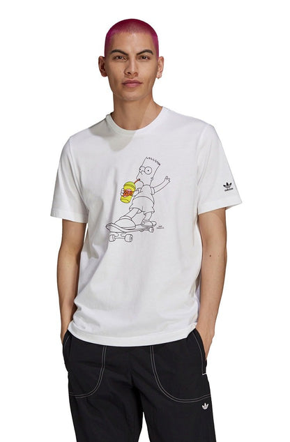 Camiseta Adidas The Simpsons Squishee Branca/Preta - NewSkull