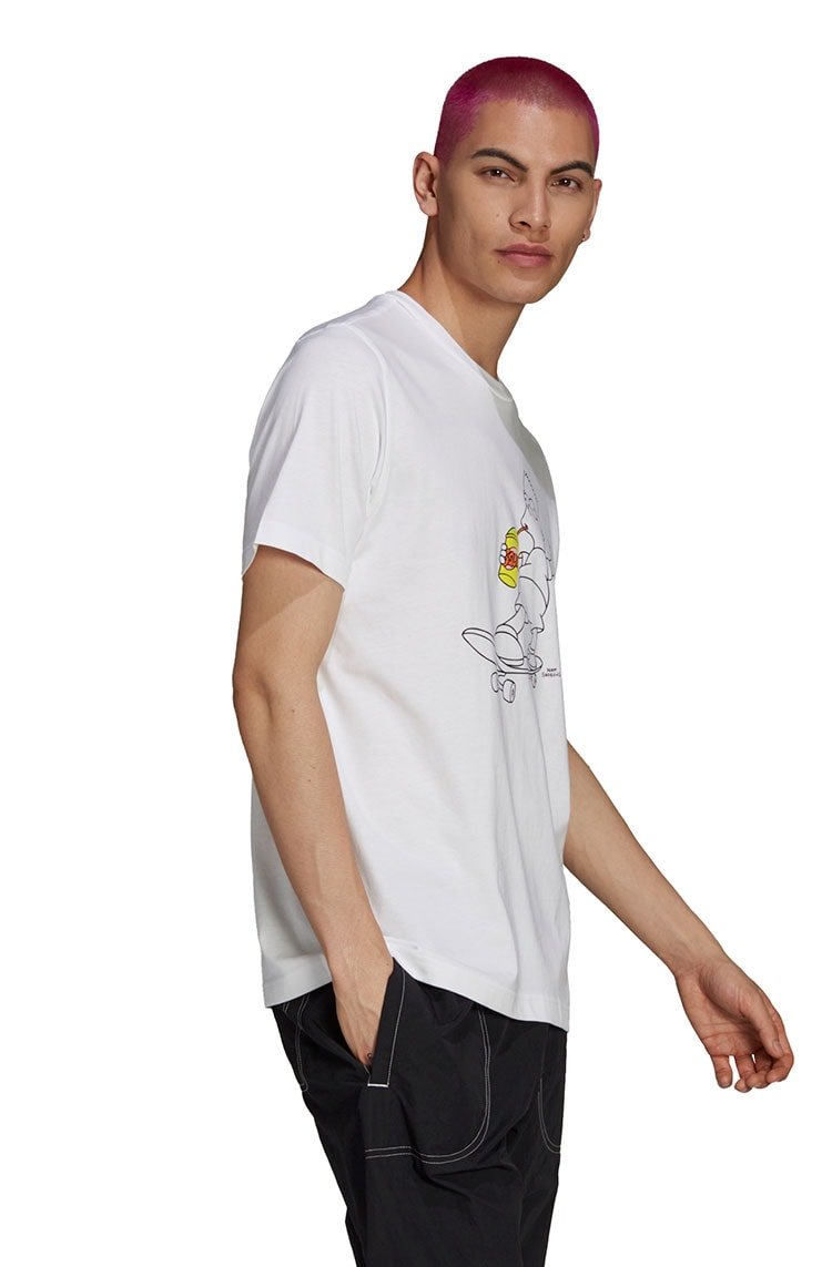 Camiseta Adidas The Simpsons Squishee Branca/Preta - NewSkull