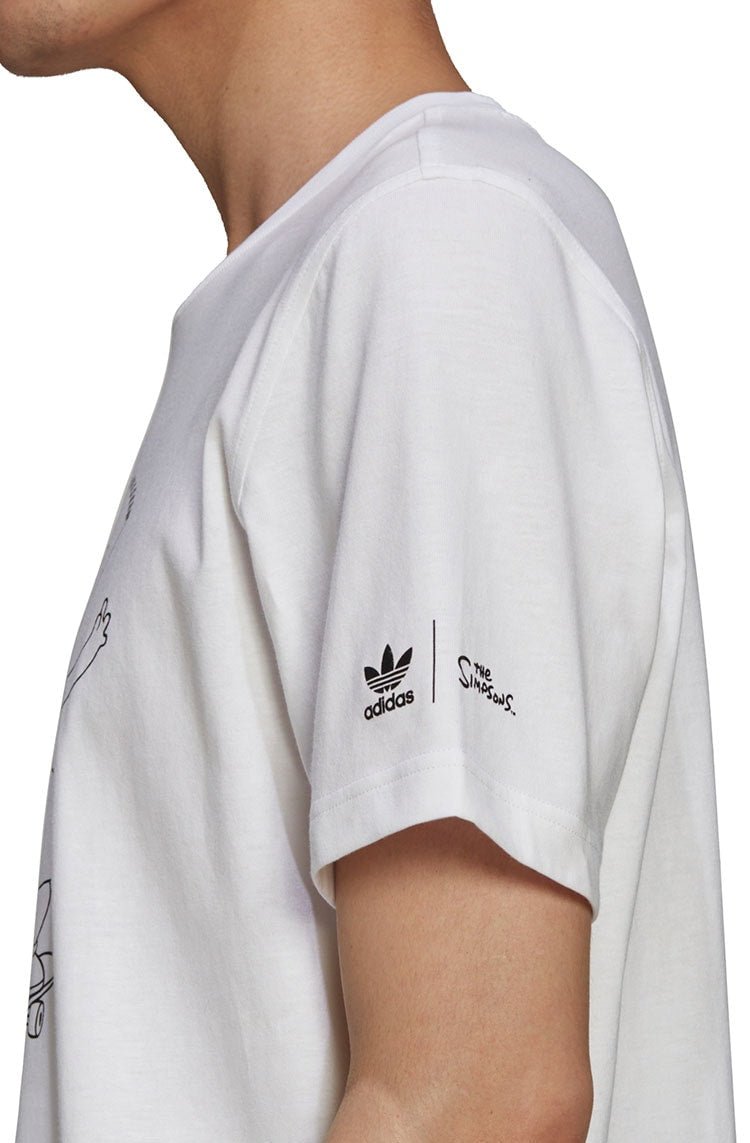 Camiseta Adidas The Simpsons Squishee Branca/Preta - NewSkull