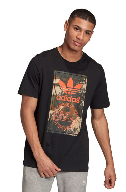 Camiseta Adidas Tongue Camo Preta/Camuflada - NewSkull