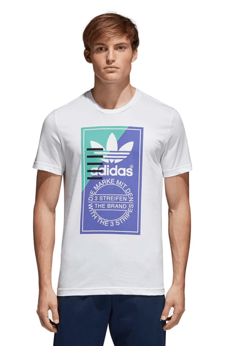 CAMISETA ADIDAS TONGUE LABEL BRANCA - NewSkull