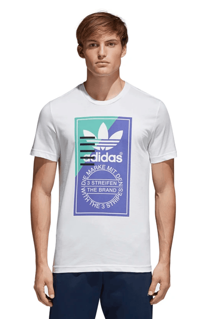 CAMISETA ADIDAS TONGUE LABEL BRANCA - NewSkull