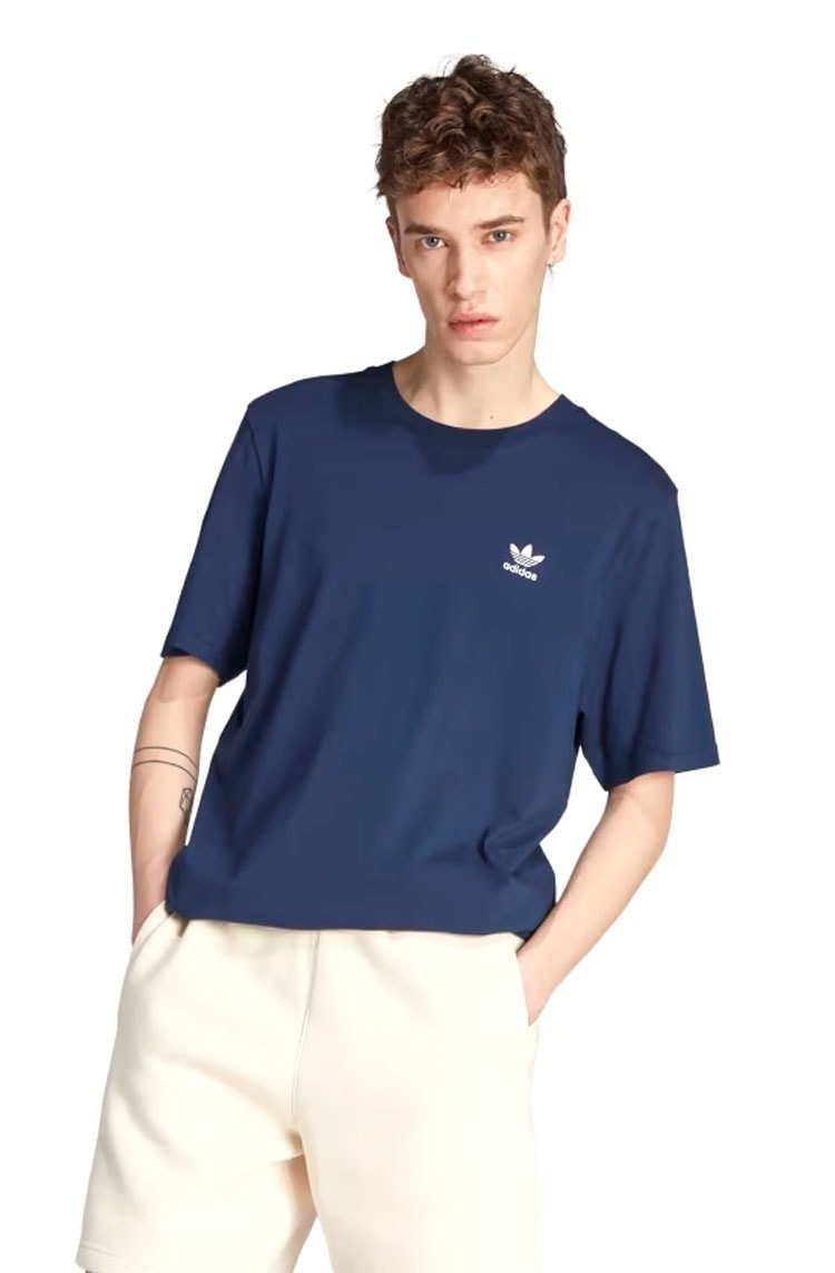 Camiseta Adidas Trefoil Essentials Azul Marinho - NewSkull