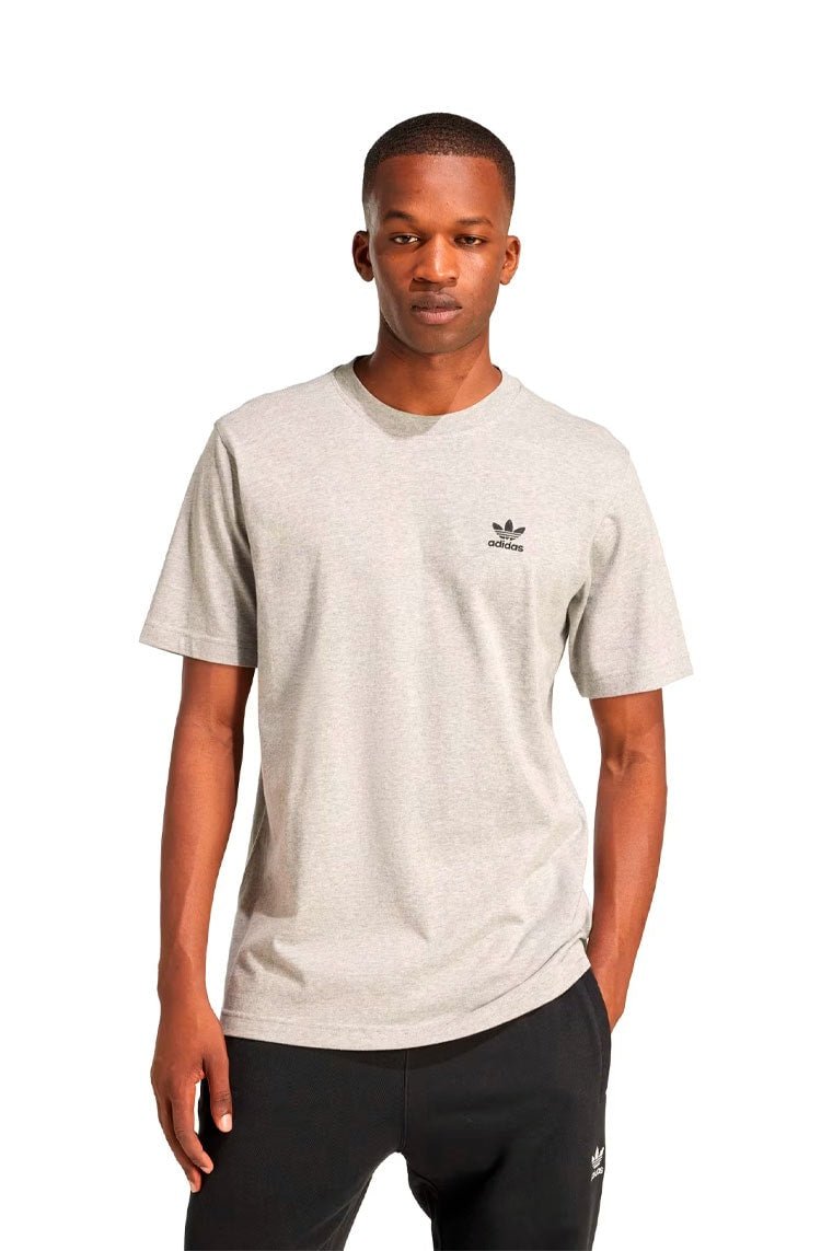 Camiseta Adidas Trefoil Essentials Cinza/Preto - NewSkull