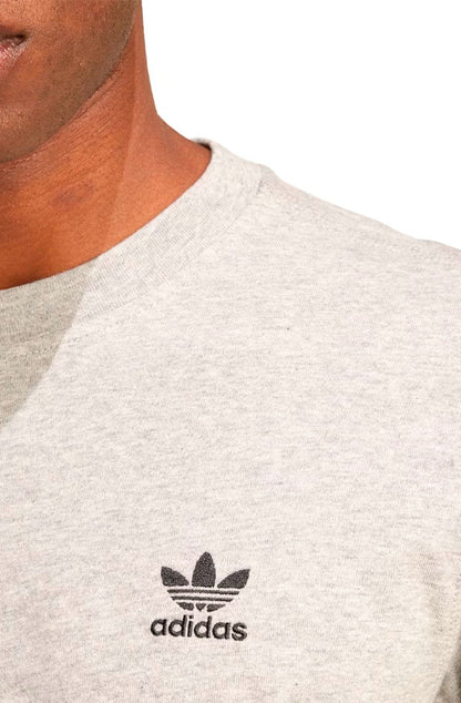 Camiseta Adidas Trefoil Essentials Cinza/Preto - NewSkull
