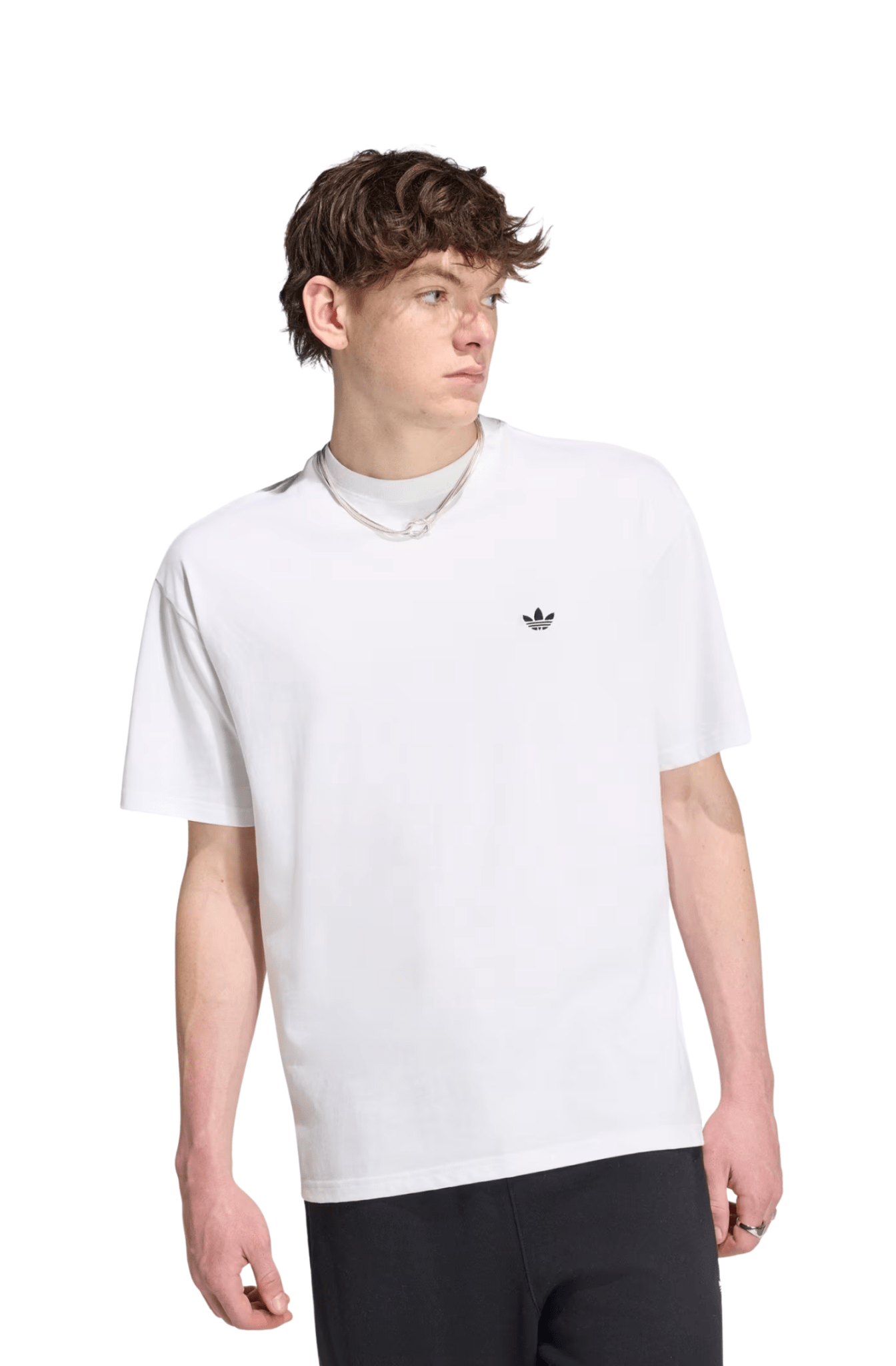 Camiseta Adidas Trefoil Essentials Loose Branco - NewSkull