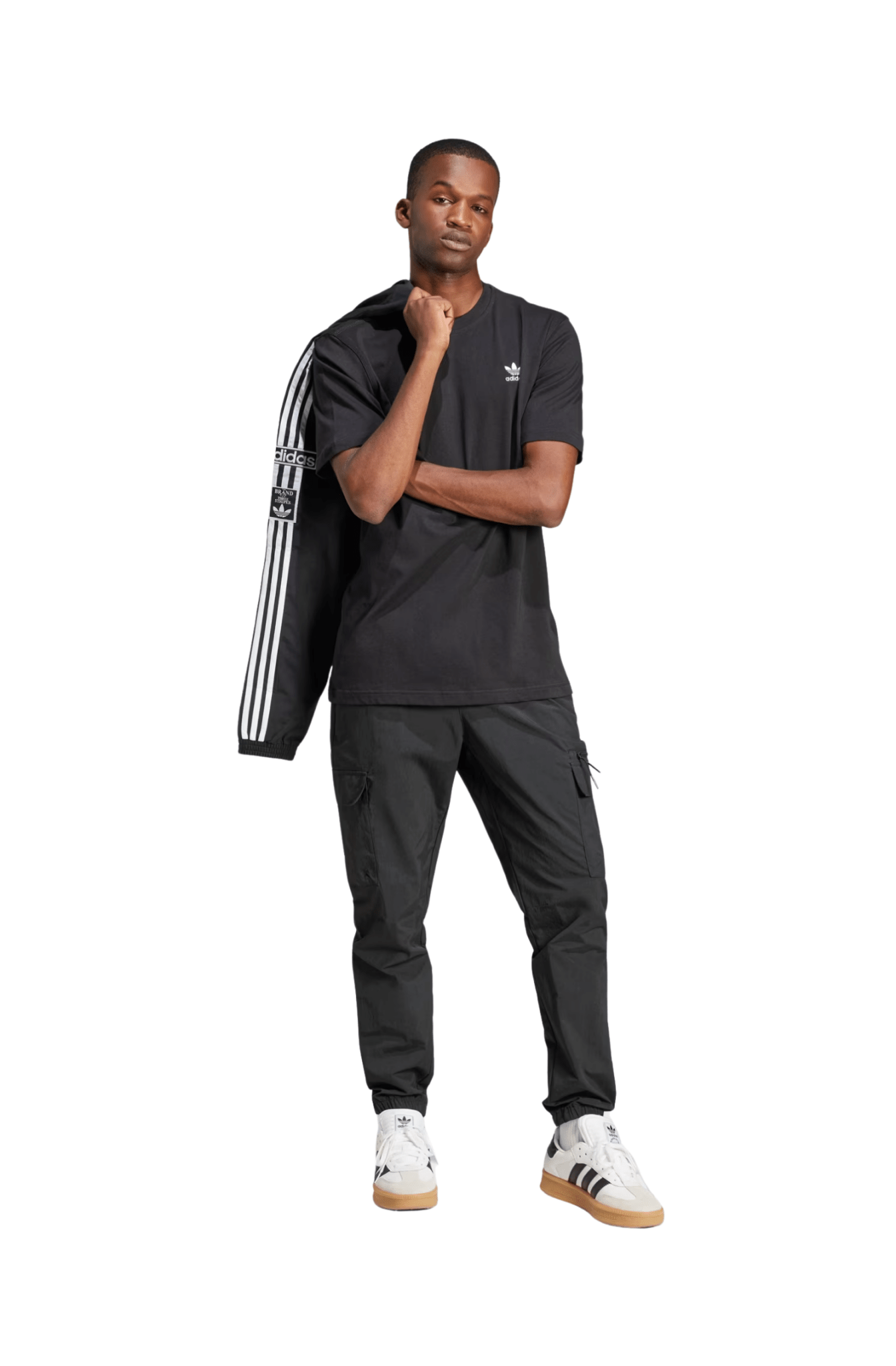 Camiseta Adidas Trefoil Essentials Preto/Branco - NewSkull