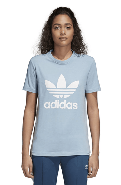 Camiseta Adidas Trefoil Feminina Azul - NewSkull
