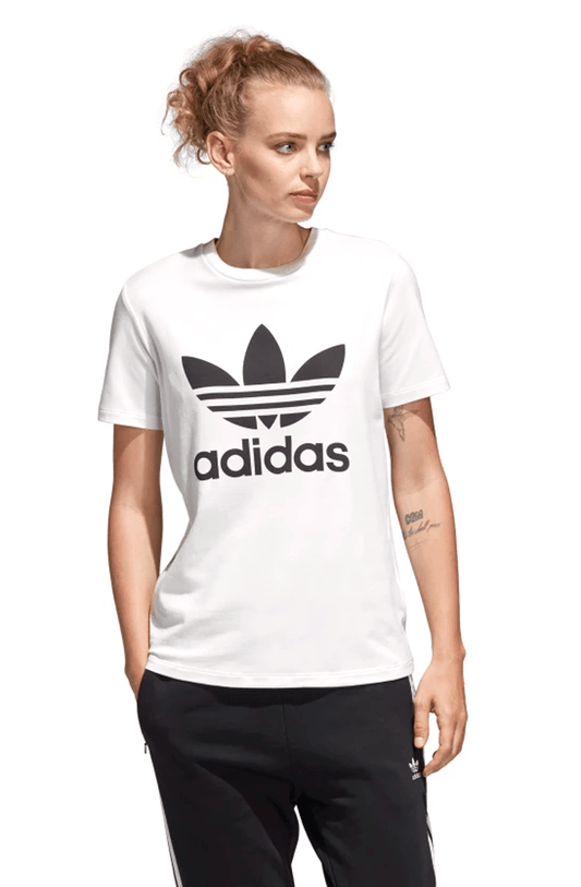 CAMISETA ADIDAS TREFOIL FEMININA BRANCA - NewSkull