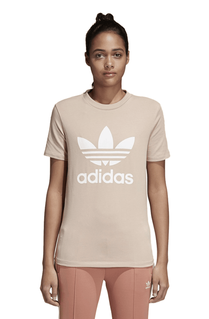 Camiseta Adidas Trefoil Feminino Bege - NewSkull