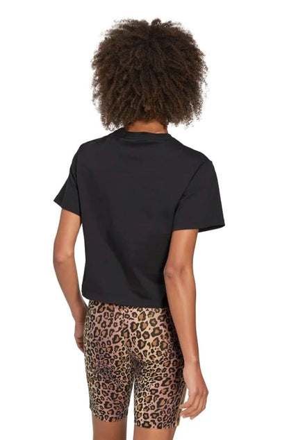Camiseta Adidas Trefoil Logo Preto/Leopardo - NewSkull