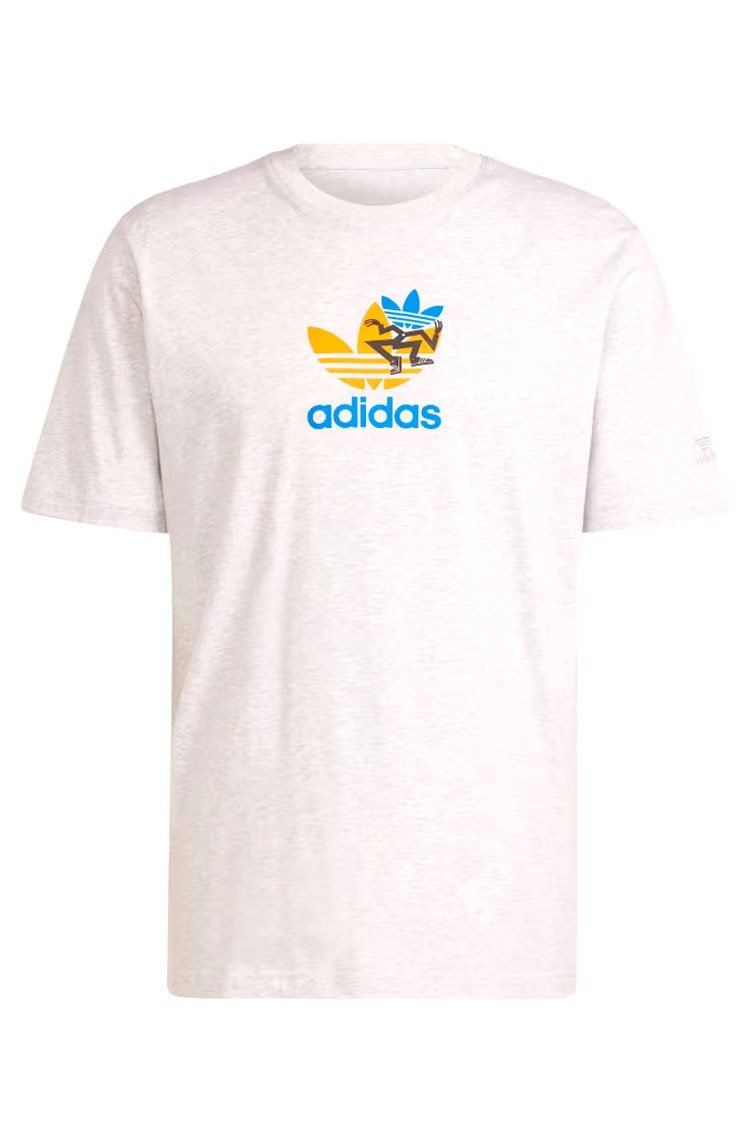 Camiseta Adidas Treino Manga Curta Cinza Claro - NewSkull