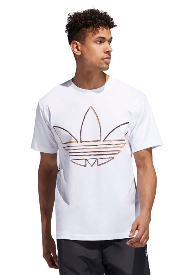 Camiseta ADIDAS Watercolor Branca - NewSkull