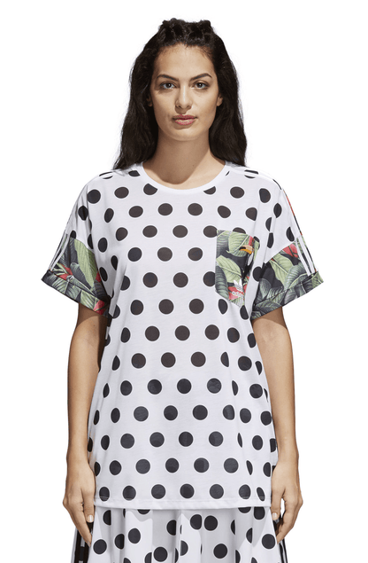 Camiseta Adidas X Farm Feminina Branca - NewSkull