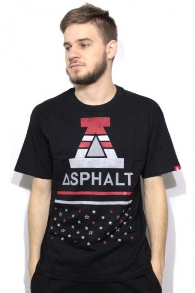 Camiseta Asphalt Yacht Club Roman Anthem Preta - NewSkull