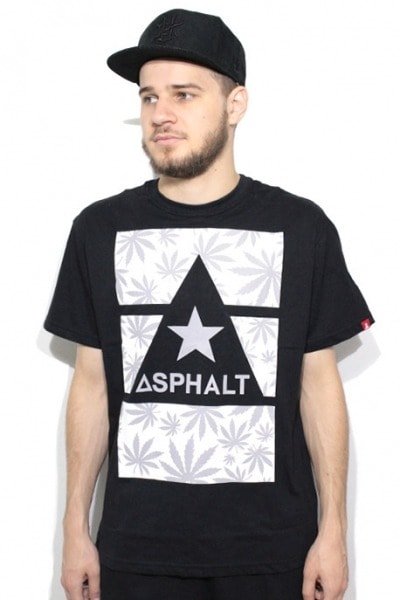 Camiseta Asphalt Yacht Club x Snoop Dogg Kush Delta Preta - NewSkull